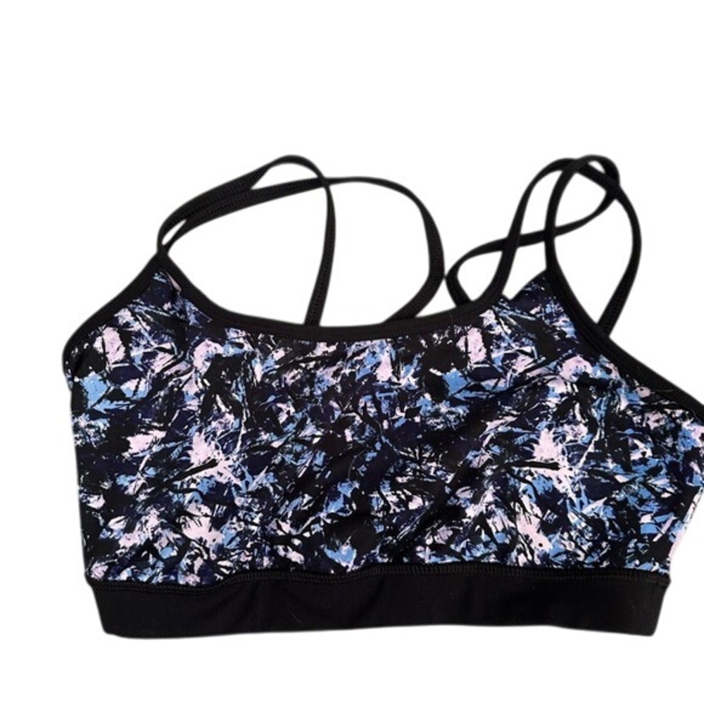 Athletic Sports Bra Criss Cross Back‎ Medium Impact Workout Top